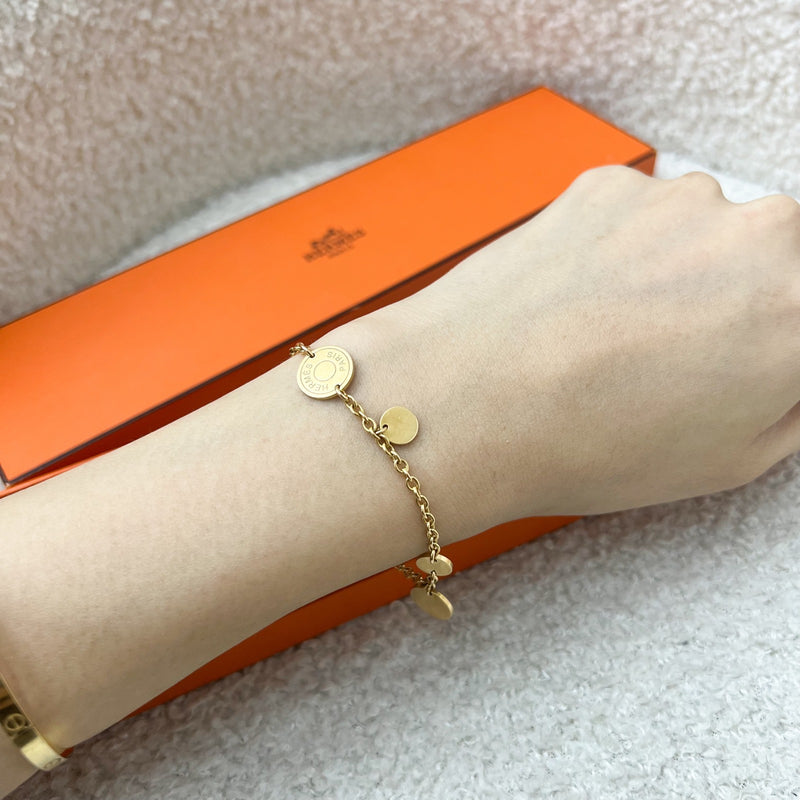 Hermes Confetti Bracelet in 18K Gold (Size SH)