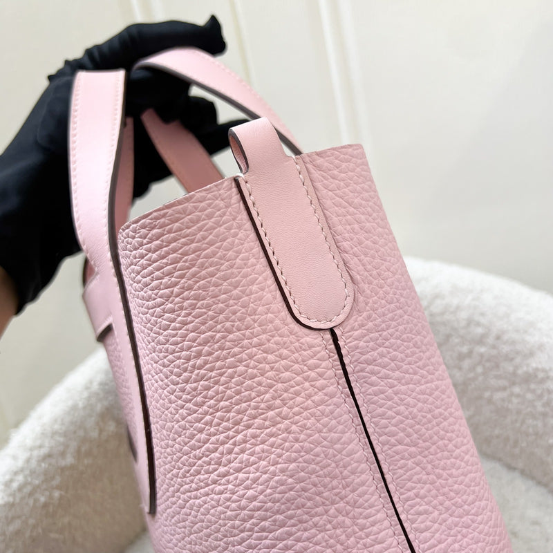 Hermes In The Loop 18 Bag in Rose Sakura Clemence and Swift Leather and PHW