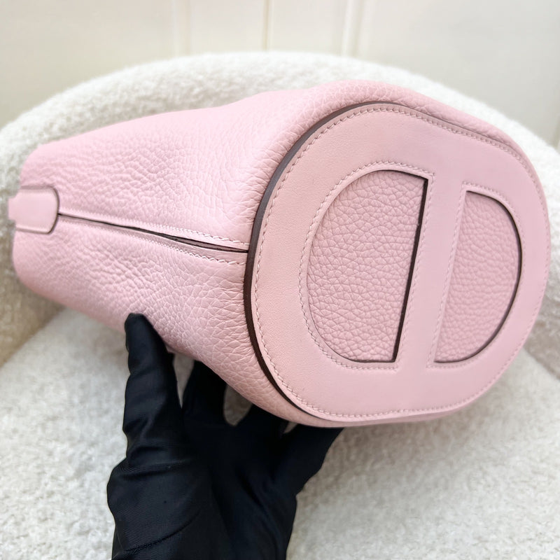 Hermes In The Loop 18 Bag in Rose Sakura Clemence and Swift Leather and PHW