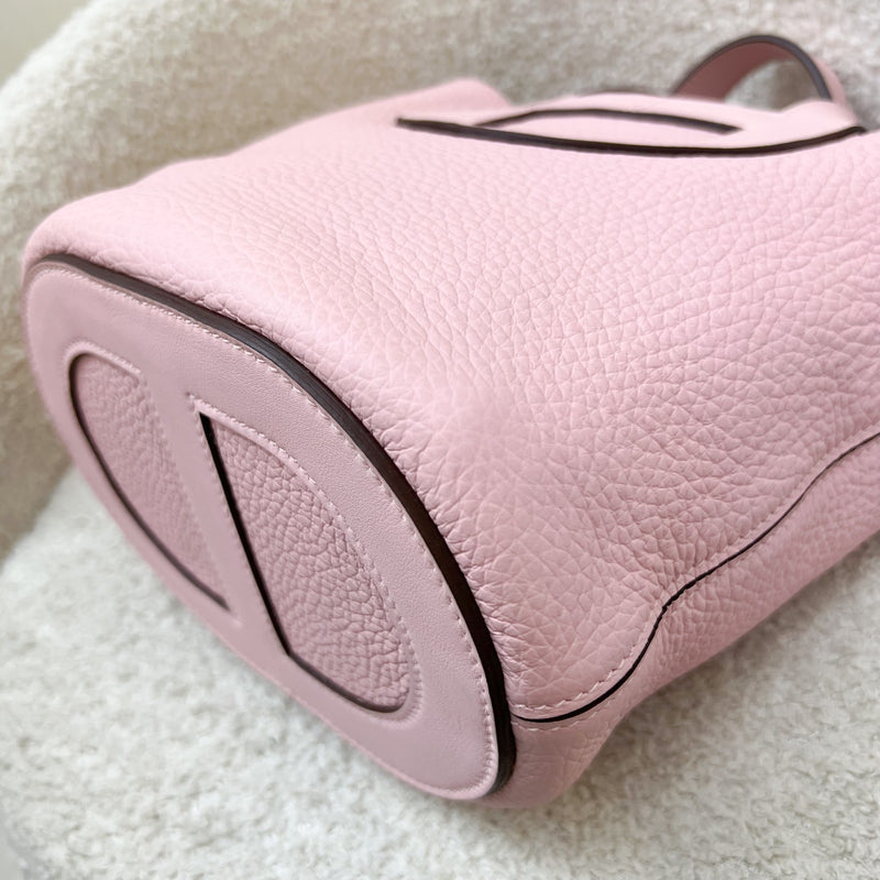 Hermes In The Loop 18 Bag in Rose Sakura Clemence and Swift Leather and PHW