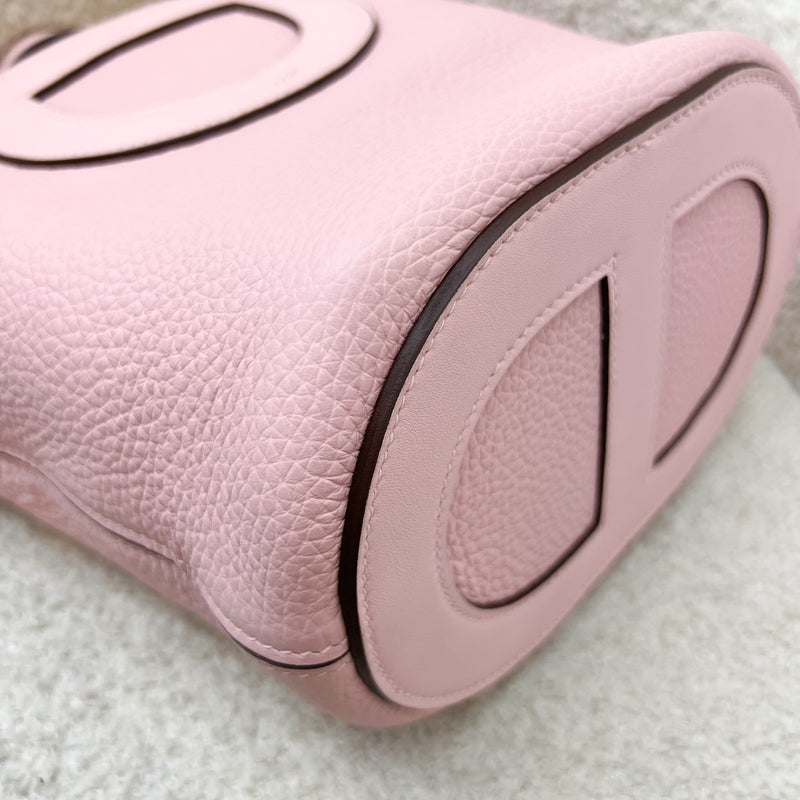 Hermes In The Loop 18 Bag in Rose Sakura Clemence and Swift Leather and PHW