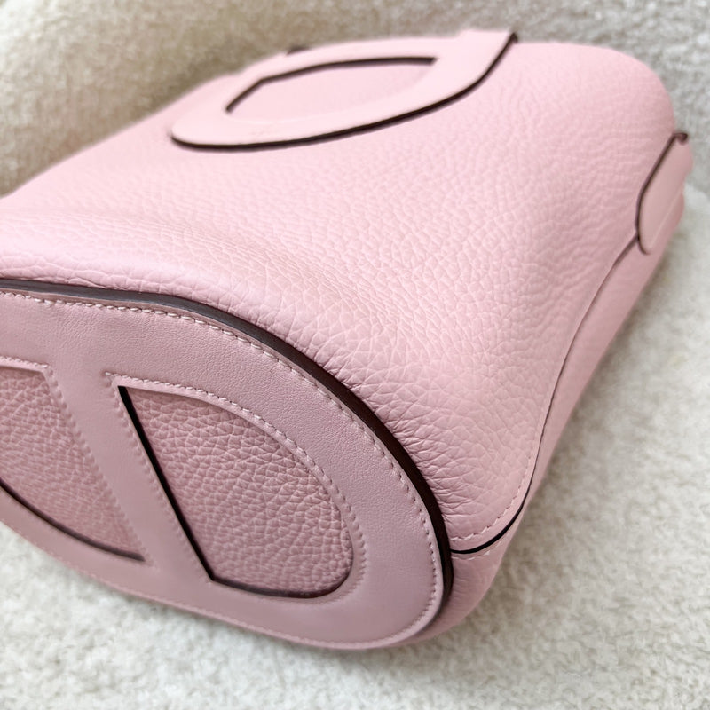 Hermes In The Loop 18 Bag in Rose Sakura Clemence and Swift Leather and PHW