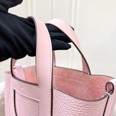 Hermes In The Loop 18 Bag in Rose Sakura Clemence and Swift Leather and PHW
