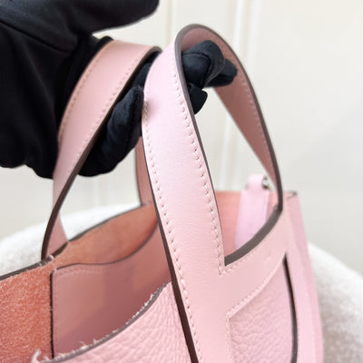 Hermes In The Loop 18 Bag in Rose Sakura Clemence and Swift Leather and PHW
