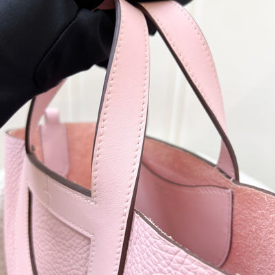 Hermes In The Loop 18 Bag in Rose Sakura Clemence and Swift Leather and PHW