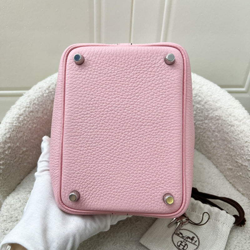 Hermes Picotin 18 in Rose Sakura Clemence Leather and PHW