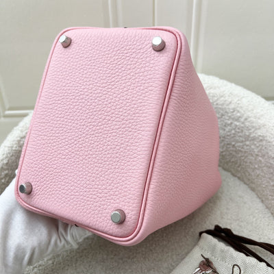 Hermes Picotin 18 in Rose Sakura Clemence Leather and PHW