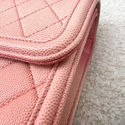 Chanel Seasonal Flap Bag in Ombre Pink and Orange Caviar and AGHW