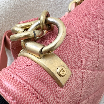 Chanel Seasonal Flap Bag in Ombre Pink and Orange Caviar and AGHW