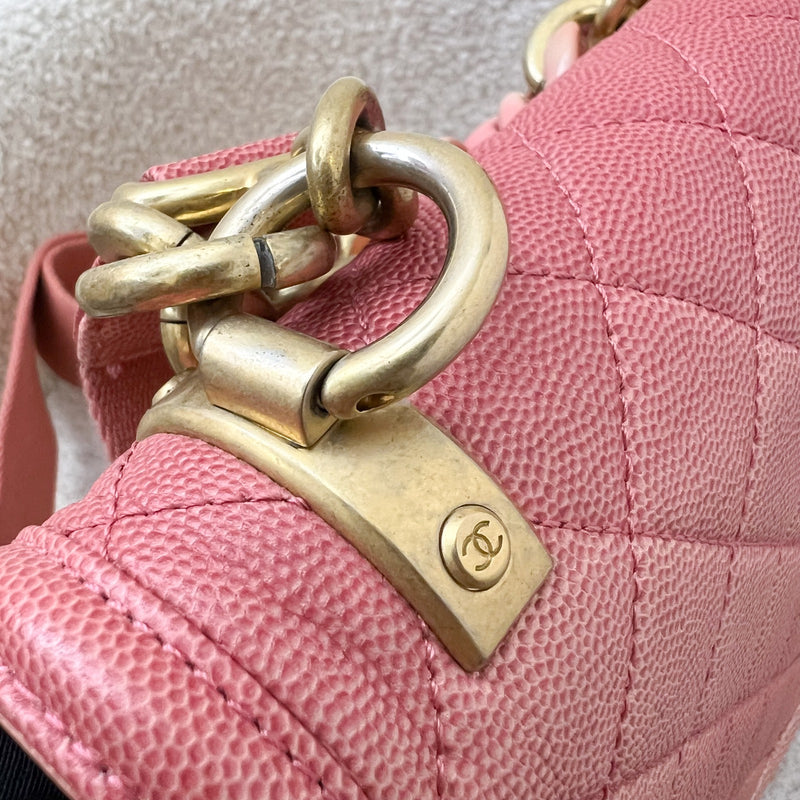 Chanel Seasonal Flap Bag in Ombre Pink and Orange Caviar and AGHW