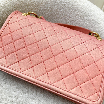 Chanel Seasonal Flap Bag in Ombre Pink and Orange Caviar and AGHW