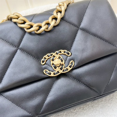 Chanel 19 Small Flap in Black in Lambskin and 3-Tone HW