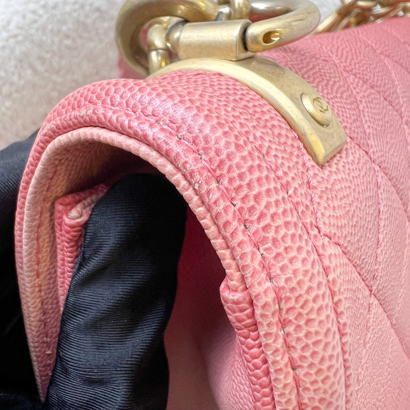 Chanel Seasonal Flap Bag in Ombre Pink and Orange Caviar and AGHW