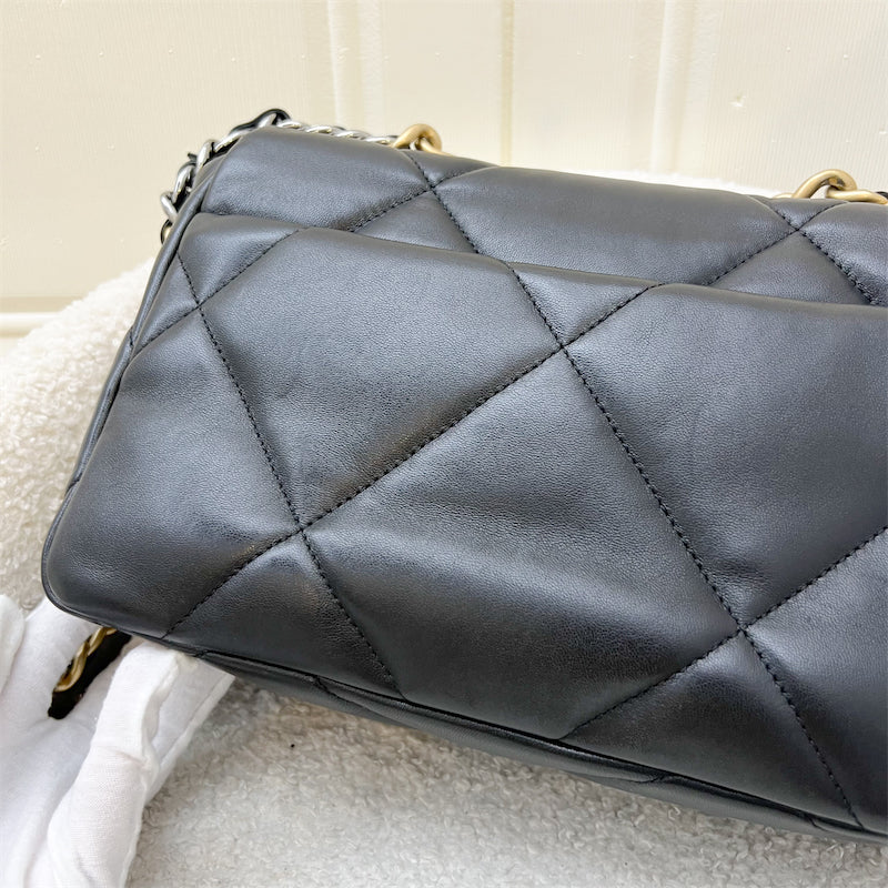 Chanel 19 Small Flap in Black in Lambskin and 3-Tone HW