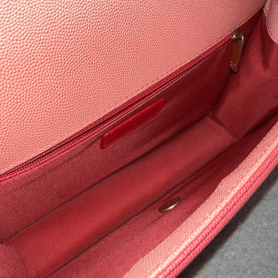 Chanel Seasonal Flap Bag in Ombre Pink and Orange Caviar and AGHW