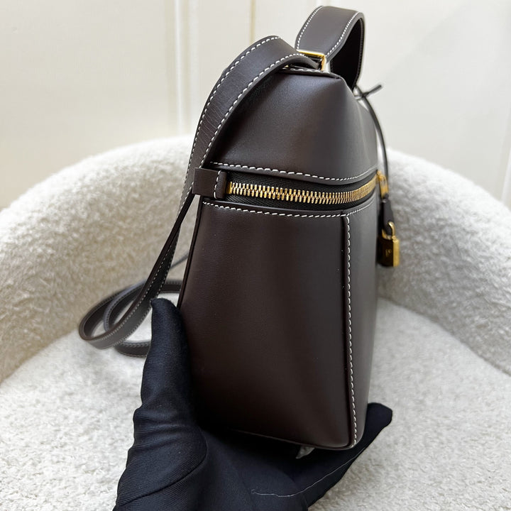 Loro Piana Extra Bag L27 in Dark Brown Calfskin and GHW – Brands Lover