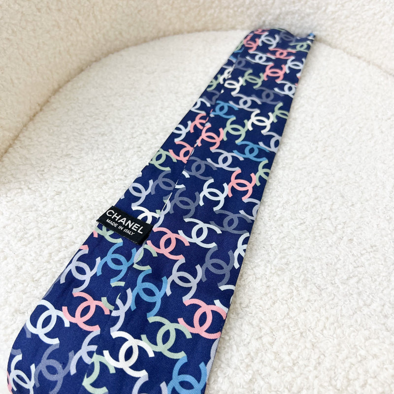 Chanel Silk Twilly with Multicolor CC Logos
