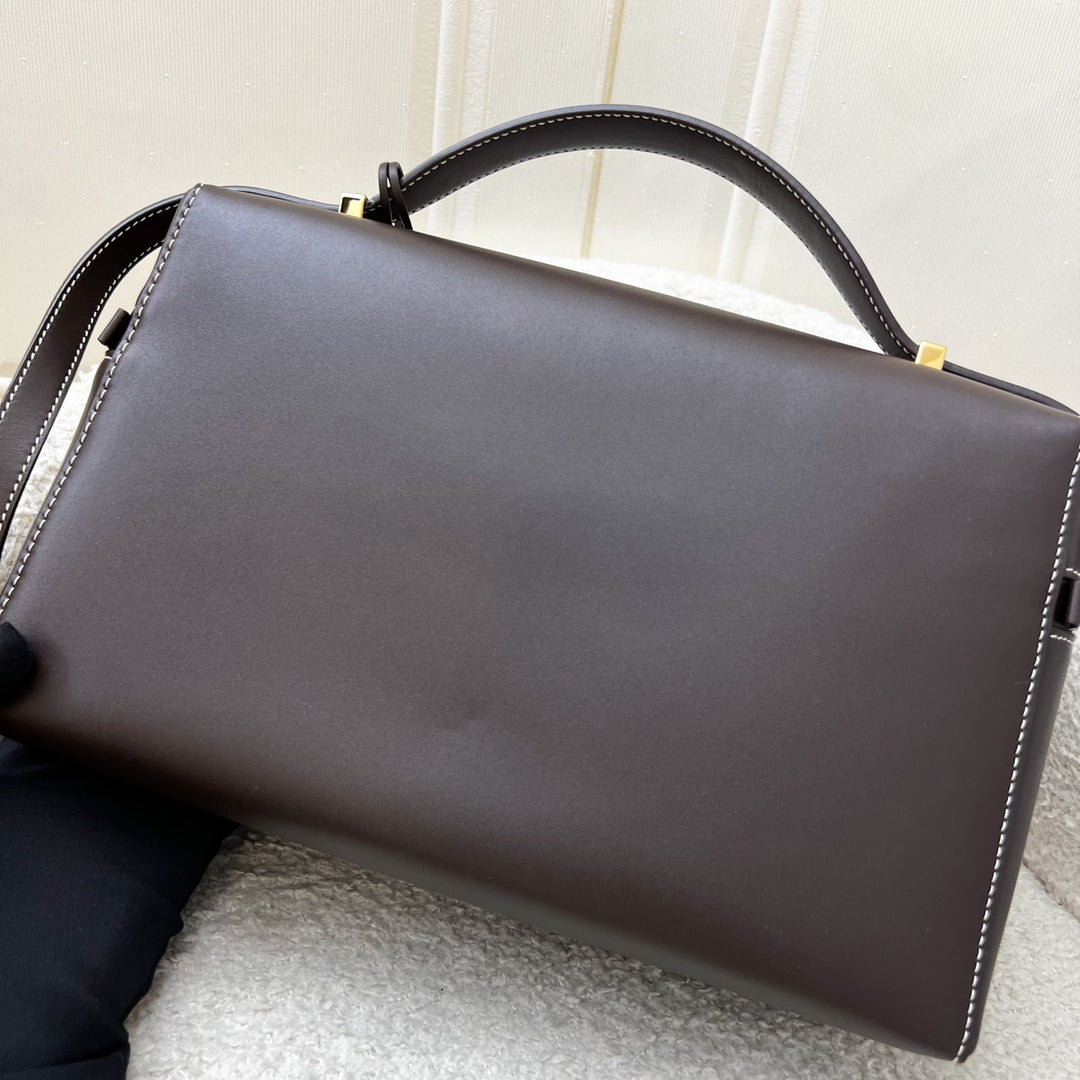 Loro Piana Extra Bag L27 in Dark Brown Calfskin and GHW – Brands Lover