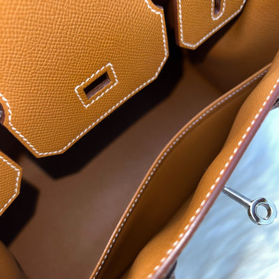 Hermes Birkin 30 Sellier in Gold Epsom Leather and PHW
