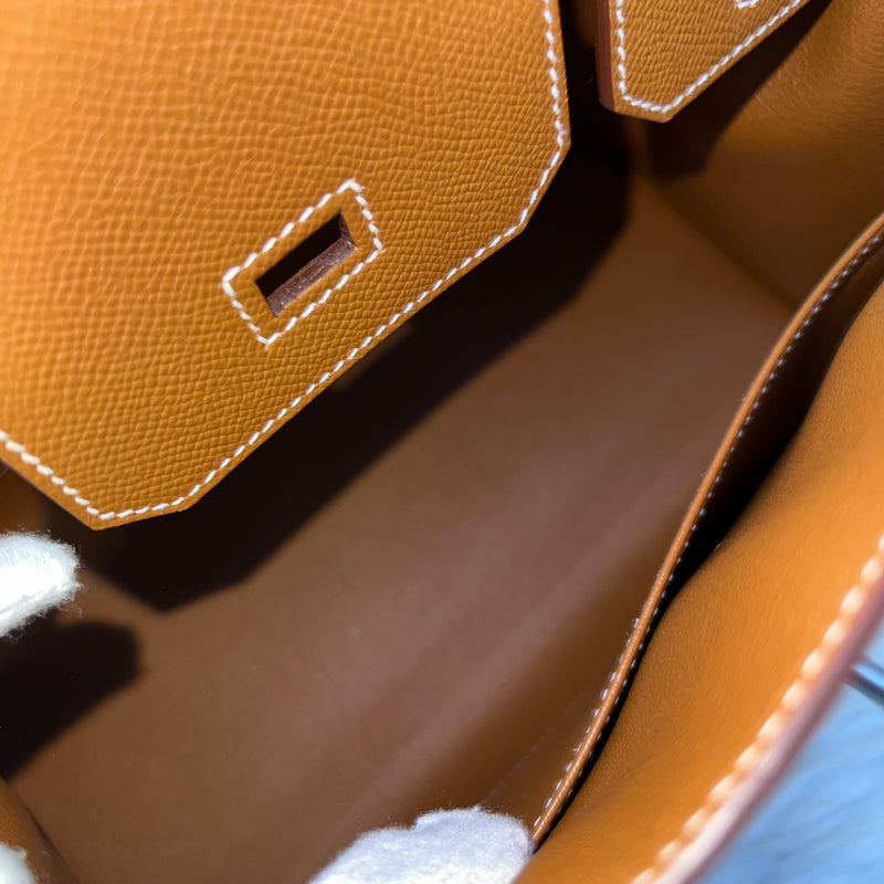 Hermes Birkin 30 Sellier in Gold Epsom Leather and PHW