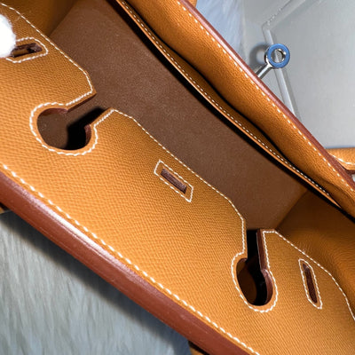 Hermes Birkin 30 Sellier in Gold Epsom Leather and PHW