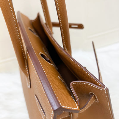 Hermes Birkin 30 Sellier in Gold Epsom Leather and PHW