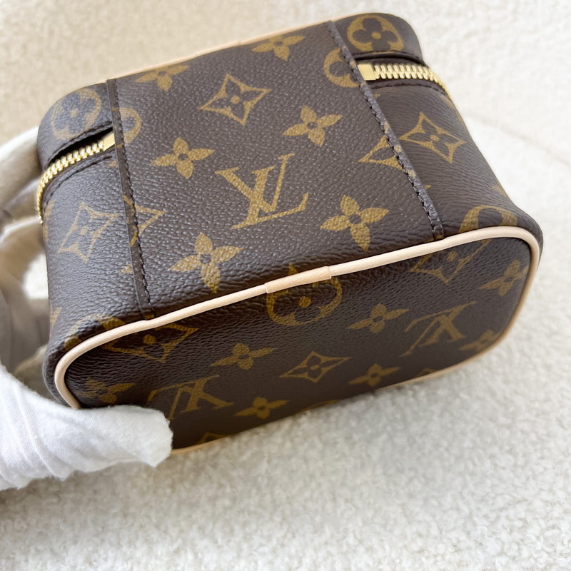 LV Nano Nice in Monogram Canvas GHW