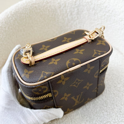 LV Nano Nice in Monogram Canvas GHW