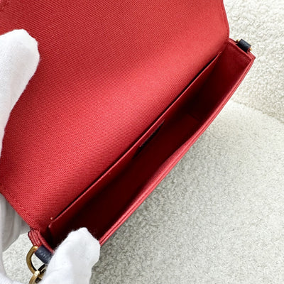 LV Felicie Pochette in Marine Rouge Empreinte Leather and GHW