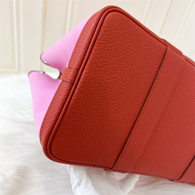 Hermes Garden Party 36 in Pink Canvas / Rouge Duchesse Leather and PHW
