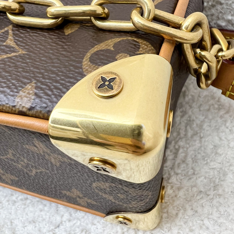 LV Mini Soft Trunk Bag in Monogram Canvas and GHW
