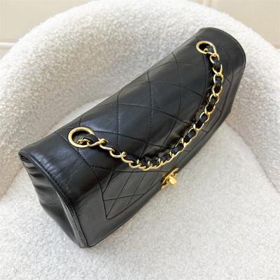 Chanel Vintage Medium Diana Flap in Black Lambskin and 24K GHW