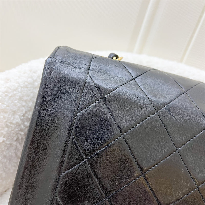 Chanel Vintage Medium Diana Flap in Black Lambskin and 24K GHW