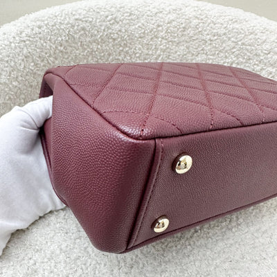 Chanel Small Business Affinity Flap in Burgundy Red Caviar and LGHW