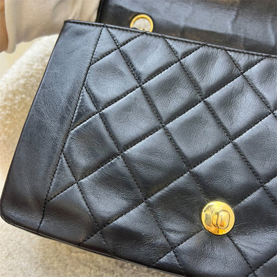 Chanel Vintage Medium Diana Flap in Black Lambskin and 24K GHW