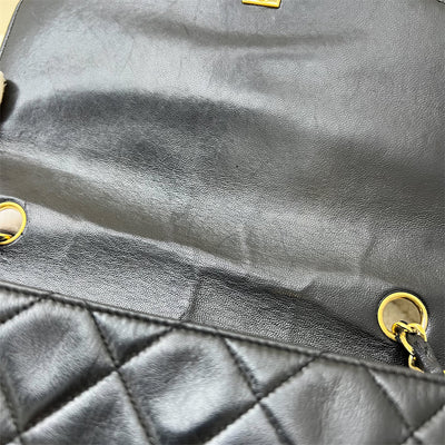 Chanel Vintage Medium Diana Flap in Black Lambskin and 24K GHW