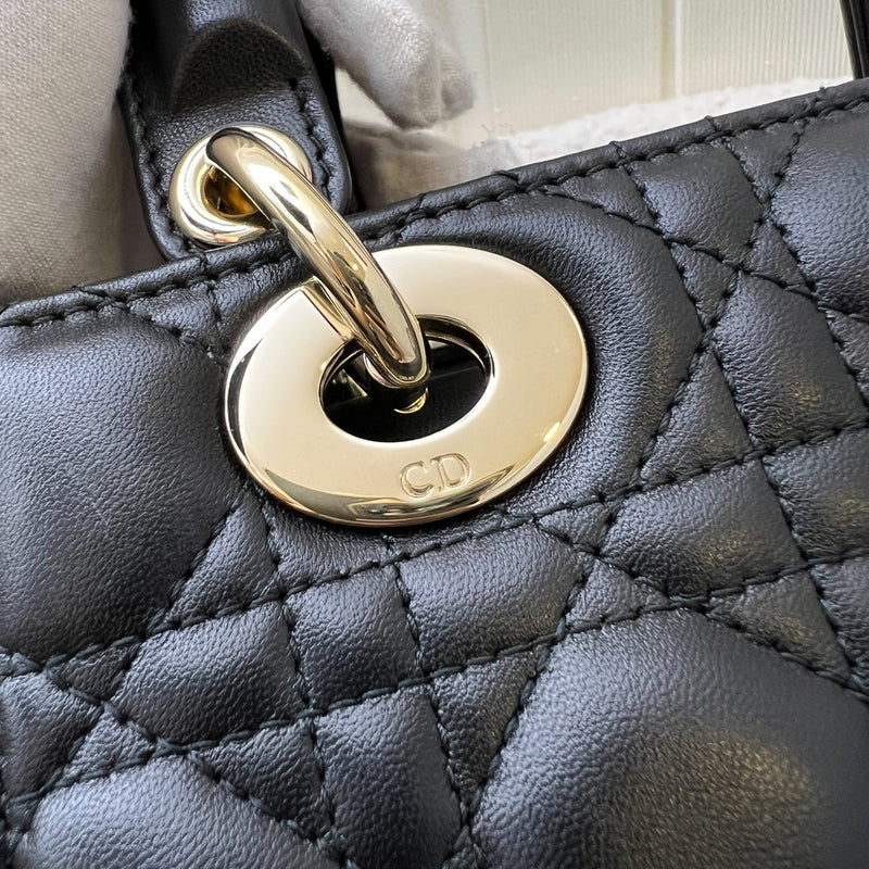 Dior Lady Dior ABCDior Small Bag in Black Lambskin and LGHW