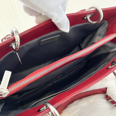 Chanel Grand Shopping Tote GST in Red Caviar SHW