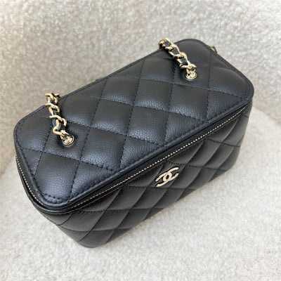 Chanel 22P Small Vanity in Black Caviar and LGHW