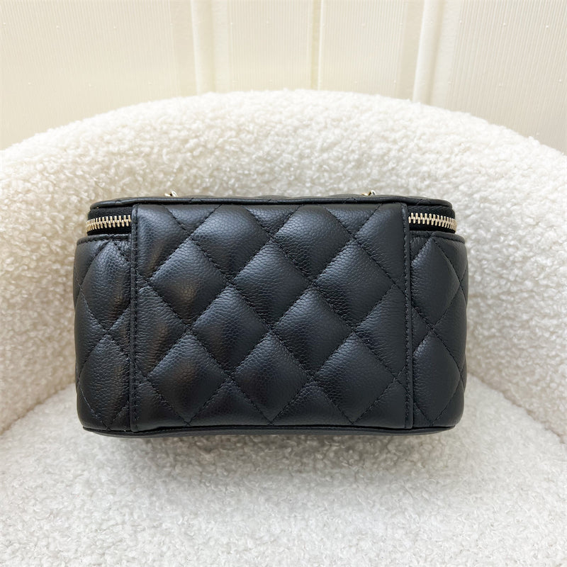 Chanel 22P Small Vanity in Black Caviar and LGHW