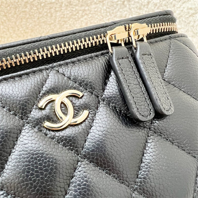 Chanel 22P Small Vanity in Black Caviar and LGHW