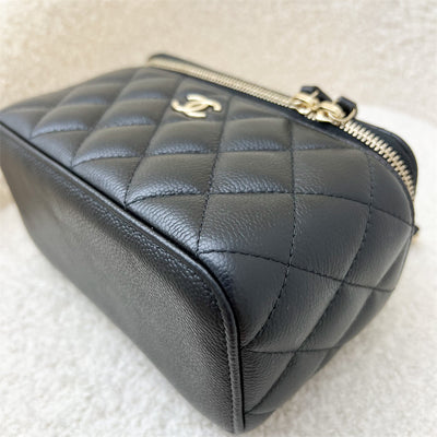 Chanel 22P Small Vanity in Black Caviar and LGHW