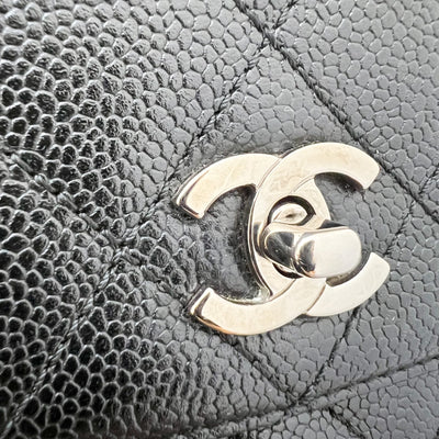 Chanel Vintage Kelly Flap in Black Caviar SHW
