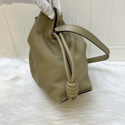 Loewe Medium Flamenco Clutch in Clay Green Nappa Calfskin