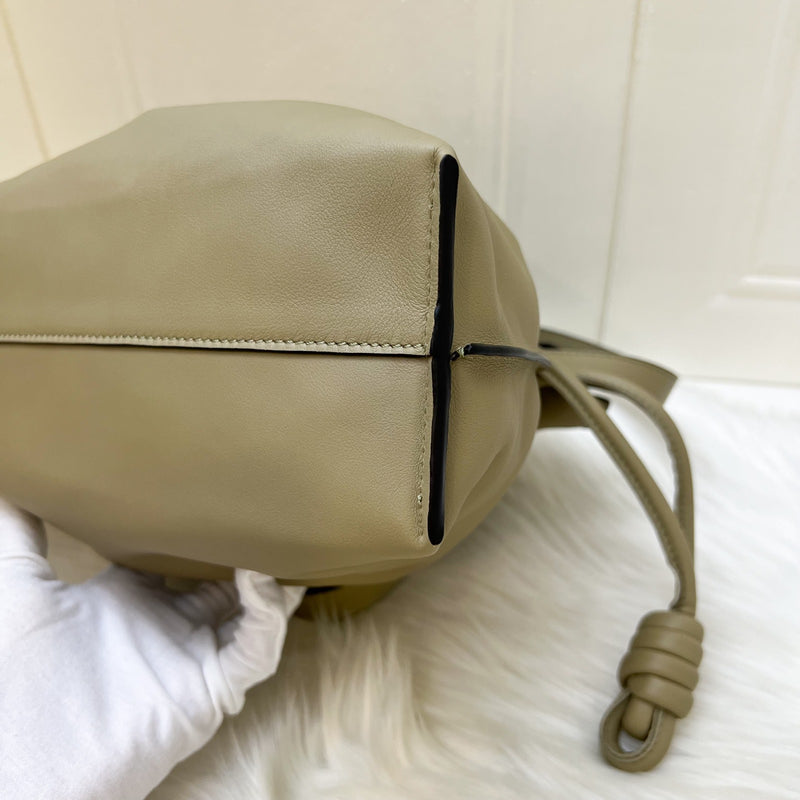 Loewe Medium Flamenco Clutch in Clay Green Nappa Calfskin