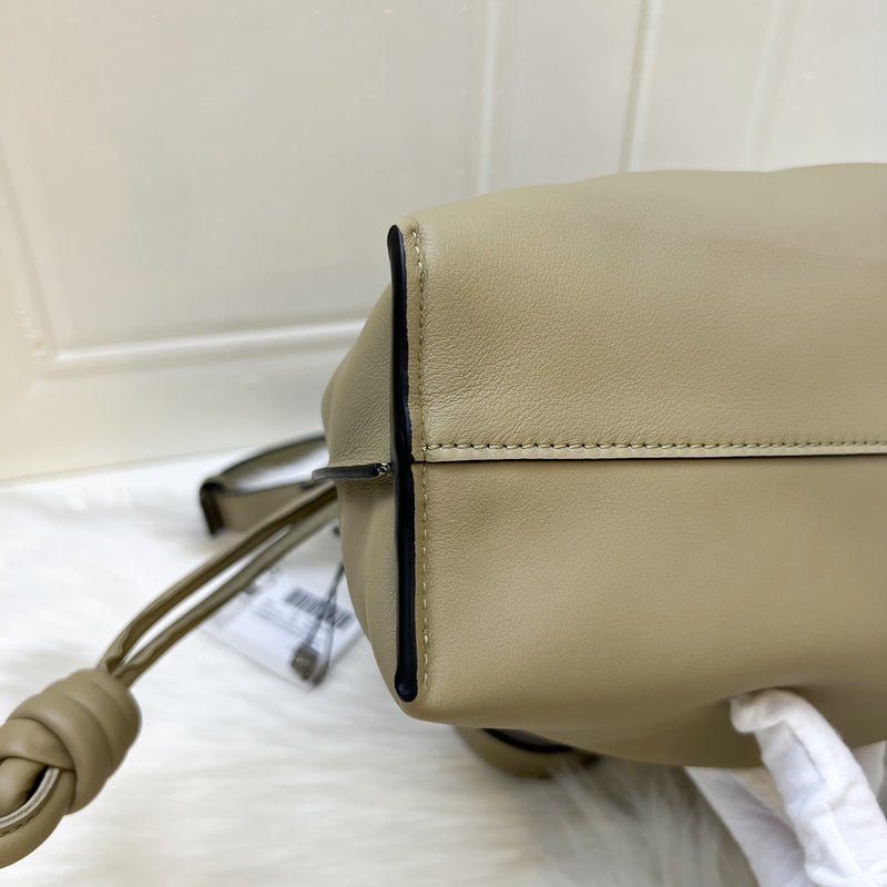 Loewe Medium Flamenco Clutch in Clay Green Nappa Calfskin