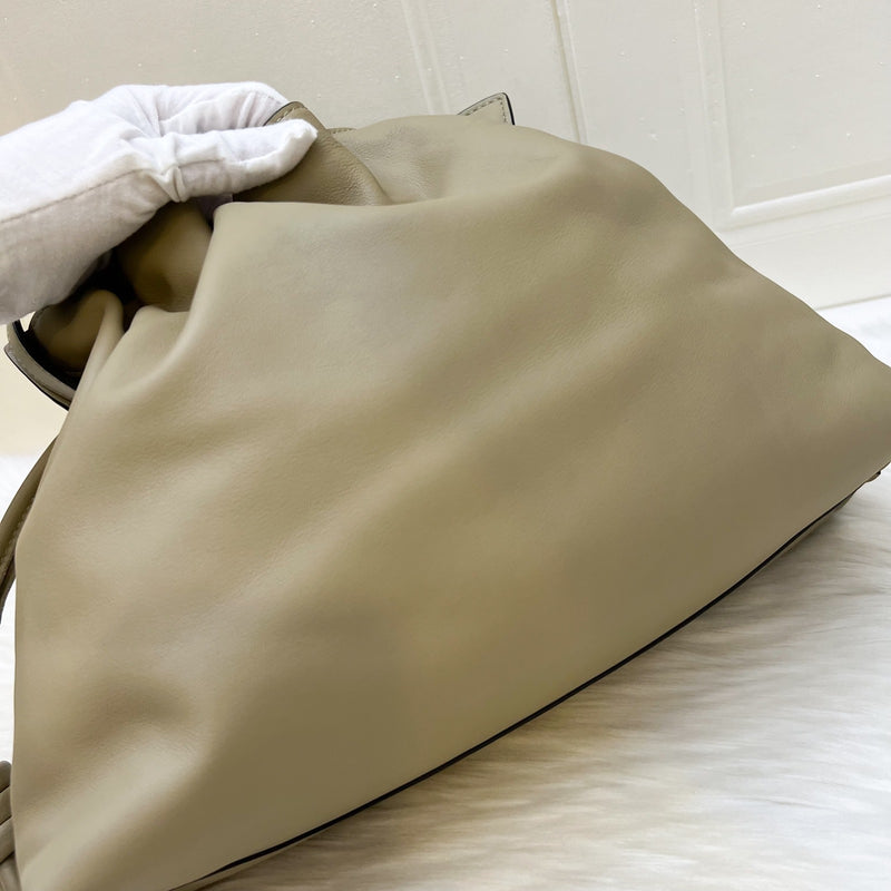 Loewe Medium Flamenco Clutch in Clay Green Nappa Calfskin