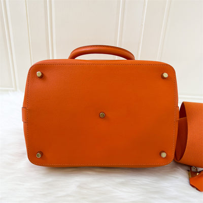 Hermes Toolbox 26 in Orange Evercolor Leather GHW