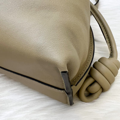 Loewe Medium Flamenco Clutch in Clay Green Nappa Calfskin