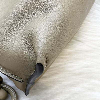Loewe Medium Flamenco Clutch in Clay Green Nappa Calfskin
